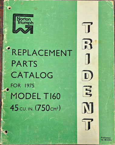 Factory Triumph Triple Trident T160 Replacement Parts Catalog OEM