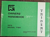 1975 Triumph Trident T160 Owners Handbook 00-4222