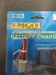 84-15650 EMGO Battery Charger 6-12V 1/2 AMP ATV Motorcycle Snowmobile Auto OFF