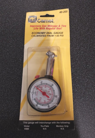 Economy Dial Gauge Calibrated 1-50 PSI Wheel Tire Truck Auto Bike Tool