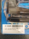 81-95466 Emgo Lock Lotor Black 5.5mm Pin w/ Bracket Security 2 Keys Safety Wheel