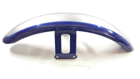 Front Fender Flame Blue Pearl Brilliant Silver Harley Softail Dyna Wi Glide FXST