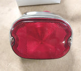 68010-64B Chrome Plated Taillight Assembly 1 Pcs 1955-1972 Harley Twins 12 Volt