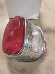68010-64B Chrome Plated Taillight Assembly 1 Pcs 1955-1972 Harley Twins 12 Volt