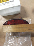 Classic Cat Eye LED Chrome Taillight EMGO 62-21622 12 Volt Red Lens Harley