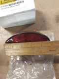 Classic Cat Eye LED Chrome Taillight EMGO 62-21622 12 Volt Red Lens Harley
