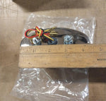 Classic Cat Eye LED Chrome Taillight EMGO 62-21622 12 Volt Red Lens Harley