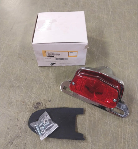 EMGO 62-21510 Lucas Taillight w/ Mounting Bracket Gasket Triumph Style Chrome