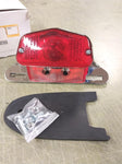 EMGO 62-21510 Lucas Taillight w/ Mounting Bracket Gasket Triumph Style Chrome