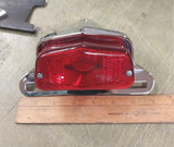 EMGO 62-21510 Lucas Taillight w/ Mounting Bracket Gasket Triumph Style Chrome
