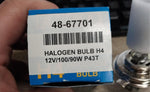 EMGO 48-67701 Halogen Bulb H4 12V/100/90W P43T Replacement Headlight Motorcycle