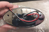 Mid-West Motorcycle 8-79 Cat Eye Taillight Red Lens Chrome Plated Chopper Bobber