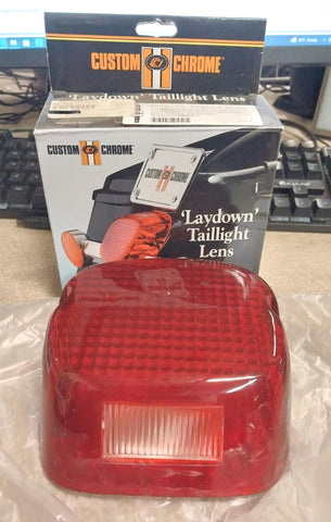 09710 Laydown Taillight Red Lens Harley 1973-1998 Road King FL OEM #88034-77