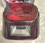 627384 Red Black Out Laydown Style Taillight Lens 2003^ Custom Chrome Harley NOS