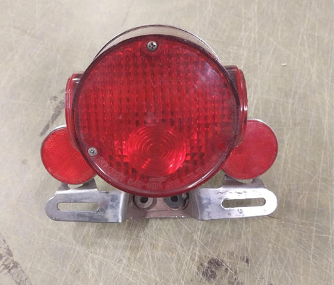 1970's Yamaha Xs 650 Motorcycle Tail Lamp Assembly W/ Stanley 040-4918 Taillight