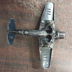 VTG Hubley Kiddie Toy WW2 Fighter Bomber Airplane Die Cast Working Landing