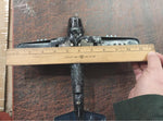 VTG Hubley Kiddie Toy WW2 Fighter Bomber Airplane Die Cast Working Landing
