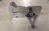 Side Mount License Plate Frame Cat Eye Red Lens Taillight Axle Chrome Taillamp
