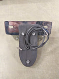 Cafe Racer LED Taillight License Plate Bracket Bobber Chopper Chrome Clear Lens