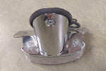 Cafe Racer LED Taillight License Plate Bracket Bobber Chopper Chrome Clear Lens