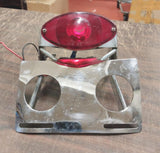 License Plate Bracket Mount Taillight Cate Eye Wide Glide Softail Bobtail Chrome