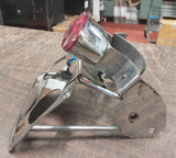 License Plate Bracket Mount Taillight Cate Eye Wide Glide Softail Bobtail Chrome