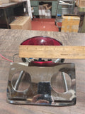 License Plate Bracket Mount Taillight Cate Eye Wide Glide Softail Bobtail Chrome