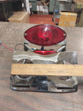 License Plate Bracket Mount Taillight Cate Eye Wide Glide Softail Bobtail Chrome