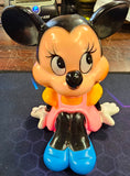 VTG Vinyl Bank Minnie Mouse Pink Dress Walt Disney NICE!