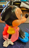 VTG Vinyl Bank Minnie Mouse Pink Dress Walt Disney NICE!