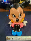 VTG Vinyl Bank Minnie Mouse Pink Dress Walt Disney NICE!