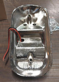 Chrome JC Liang Tombstone Harley Chopper License Plate Bracket Taillight TS 1C