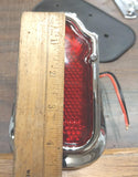 Chrome JC Liang Tombstone Harley Chopper License Plate Bracket Taillight TS 1C