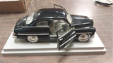 1949 Black Danbury Mercury Club Coupe 7122 PT10 American Muscle w/Stand