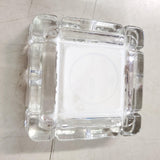 VTG Roar With Gilmore 4 1/8" x 4 1/8" Square Glass Ashtray Gas Oil Ad Tobacciana