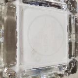 VTG Roar With Gilmore 4 1/8" x 4 1/8" Square Glass Ashtray Gas Oil Ad Tobacciana