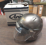 Arai Racing Helmet Large Titanium Gray Motorcycle Face Shield 7 1/4-7 3/8