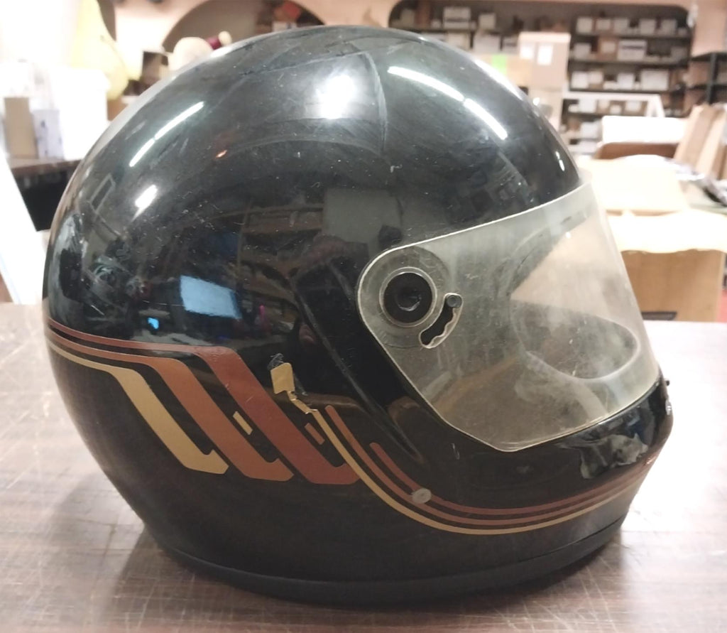 bell helmet chopper VTG Vetter By Bell Helmet Motorcycle FF 1970's Grafix Small Full Face – cyclewarehouse.online