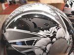 1Storm Full Face Helmet Booster Black White Grey Skulls Motorcycle Street Bike