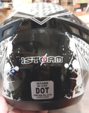 1Storm Full Face Helmet Booster Black White Grey Skulls Motorcycle Street Bike