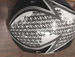 1Storm Full Face Helmet Booster Black White Grey Skulls Motorcycle Street Bike