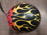 AGV The Real One 1947 Thunder Helmet Made In Italy Flames Red Orange Yellow Used