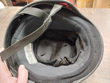 VTG Bieffe Half Motorcycle Helmet Black w/ Flames GR1000 Small DOT Vented