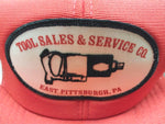 Vtg Clothing Tools Sales & Service CO East Pittsburgh Red & White Mesh Hat