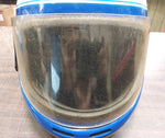 Vetter Rogue Bell Dot Blue White Vintage Motorcycle Helmet Visor Full Face Vent