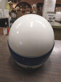 Vetter Rogue Bell Dot Blue White Vintage Motorcycle Helmet Visor Full Face Vent