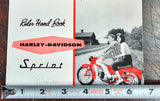 1962 Harley-Davidson Sprint SX250 Advertising Owners Manual book OEM RARE!