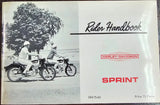 VTG 1966 Harley Davidson Sprint Riders Handbook Owners Manual 99475-66
