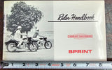 VTG 1966 Harley Davidson Sprint Riders Handbook Owners Manual 99475-66