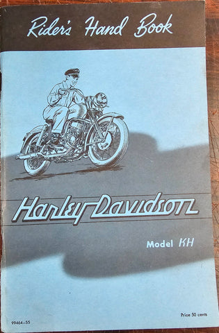 VTG 1950s Harley Davidson K Model KH Riders Handbook Owners Manual 99464-55 OEM!